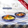 Kitchuli 3-Piece Blue Diamond Frying Pan Set - Image 8
