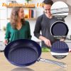 Kitchuli 3-Piece Blue Diamond Frying Pan Set - Image 2